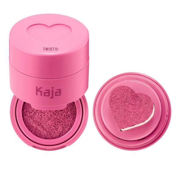NIB CHEEKY STAMP- Bouncy Liquid Cushion Blush with Heart-Shaped Stamp- Feisty - Picture 2 of 8